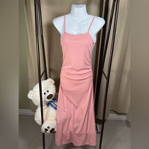 Pink Sleeveless Maxi Dress